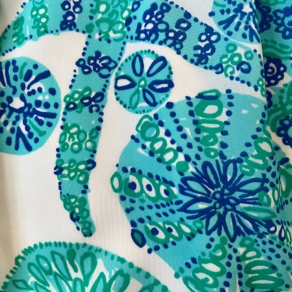 Lilly Pulitzer X Target Blue & White Sea Urchin Dress Sz S - Picture 5 of 13